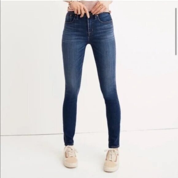 Madewell | Tall 10" High Rise Skinny Jeans in Danny Wash TALL - Picture 1 of 11